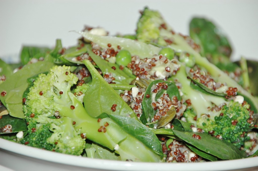 Quinoa with Greens and Pistachio Pesto Healthy Home Cafe