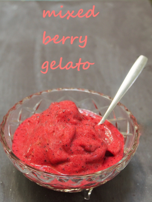 mixed berry gelato
