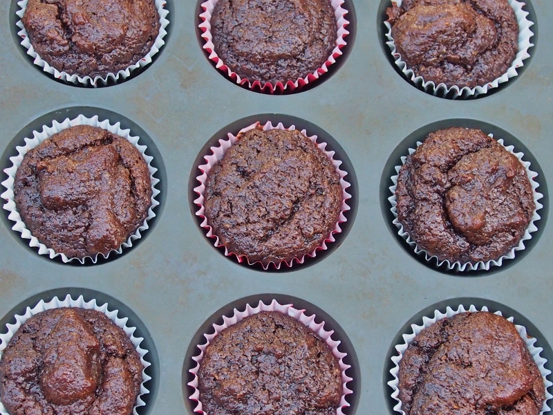 flourless chocolate quinoa cupcakes