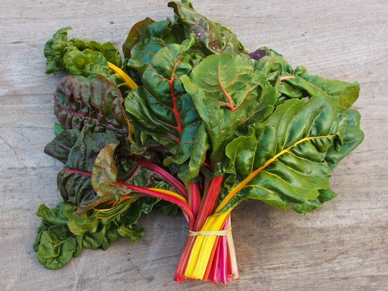 the rainbow chard before I chopped it up and cooked it for these gozleme