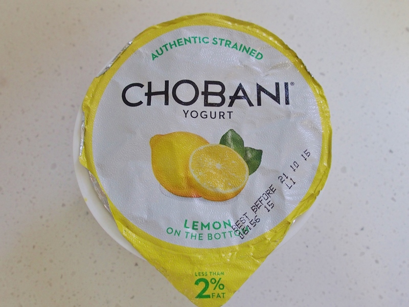 chobani lemon yoghurt