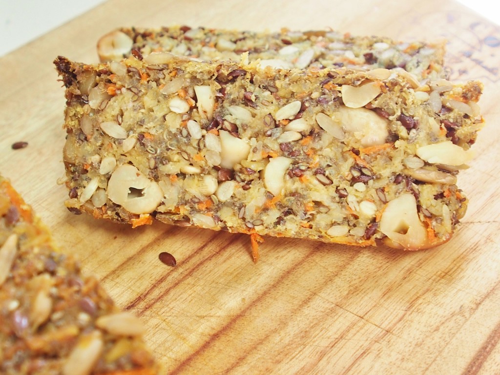 my carrot and quinoa seed loaf