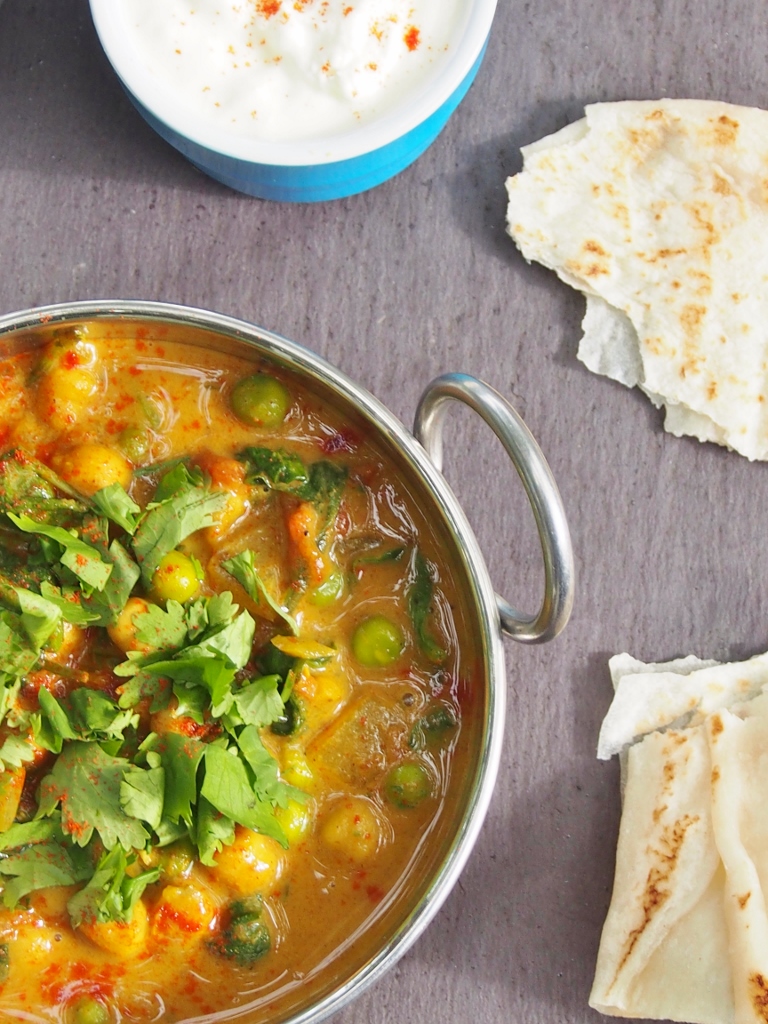 quick chickpea and coconut curry