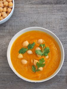Moroccan pumpkin and chickpea soup