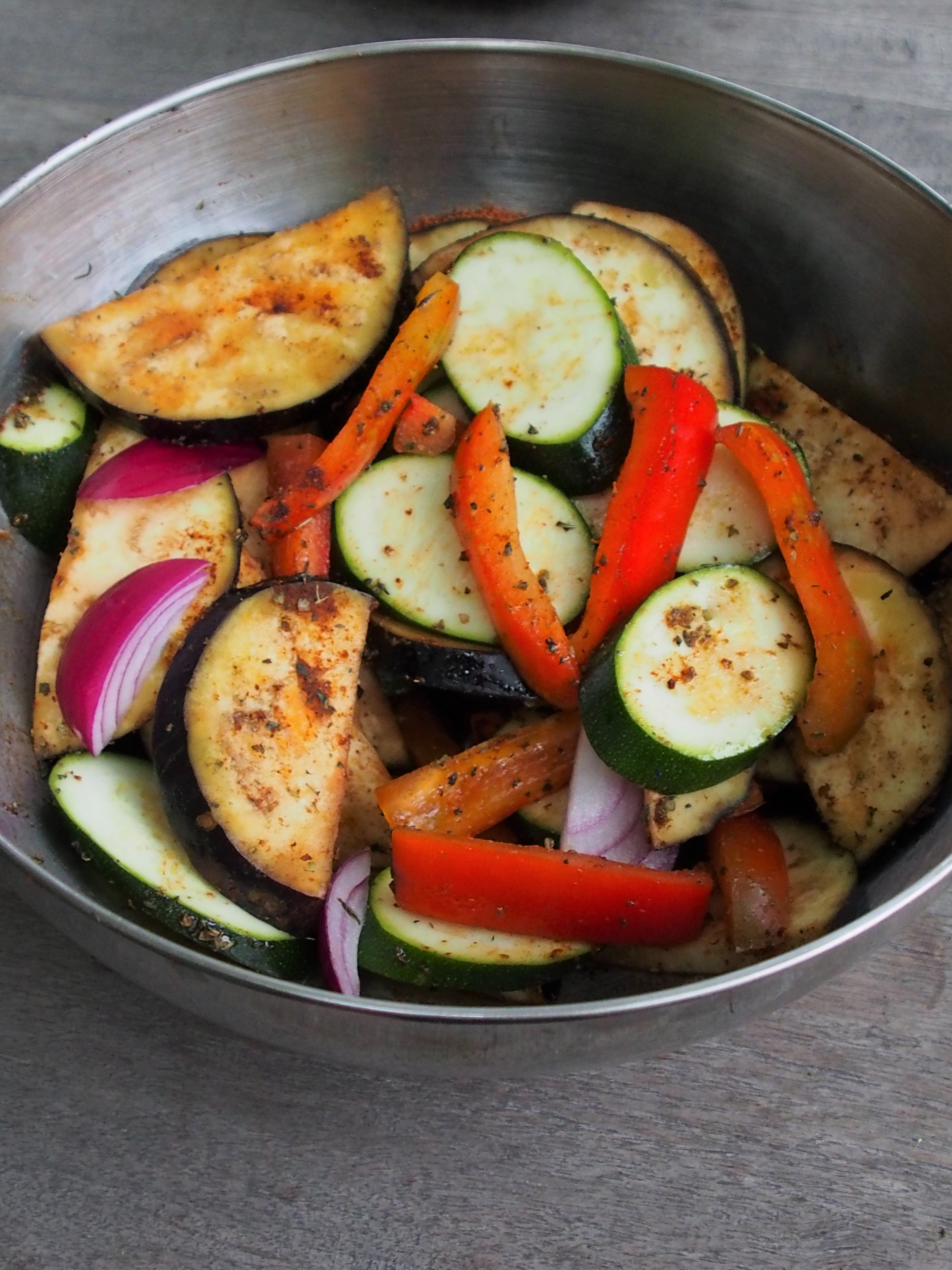 veggies sprinkled with delicious herbs and spices!