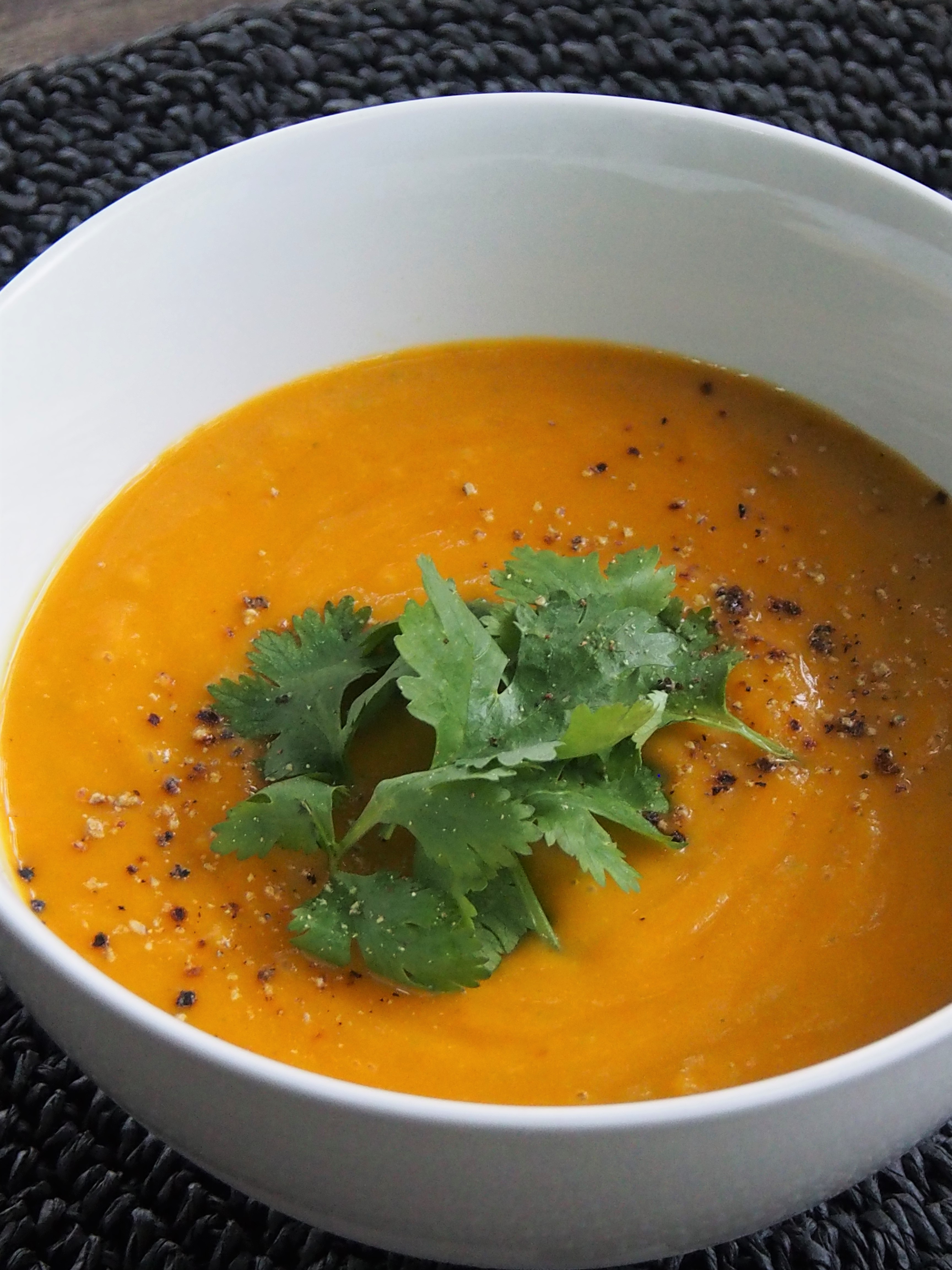 Thai Style Pumpkin Soup with Coconut and Red Lentils | Healthy Home Cafe