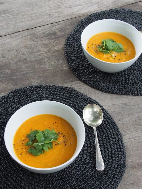 Thai Style Pumpkin Soup with Coconut and Red Lentils | Healthy Home Cafe
