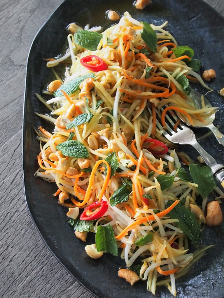 Green Papaya Salad | Healthy Home Cafe