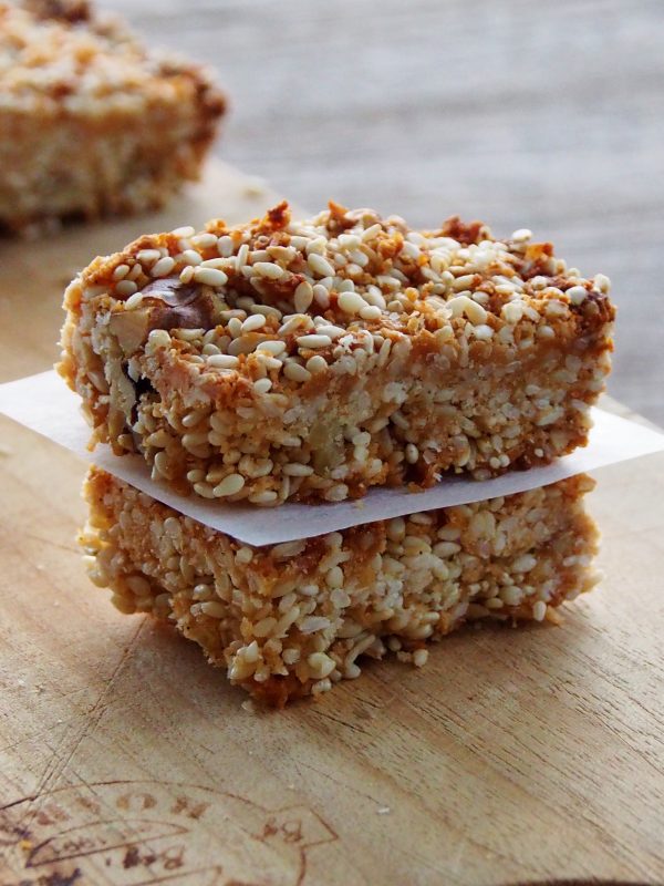 Sesame and Nut Protein Bars Healthy Home Cafe