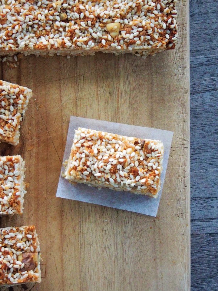 Sesame and Nut Protein Bars Healthy Home Cafe