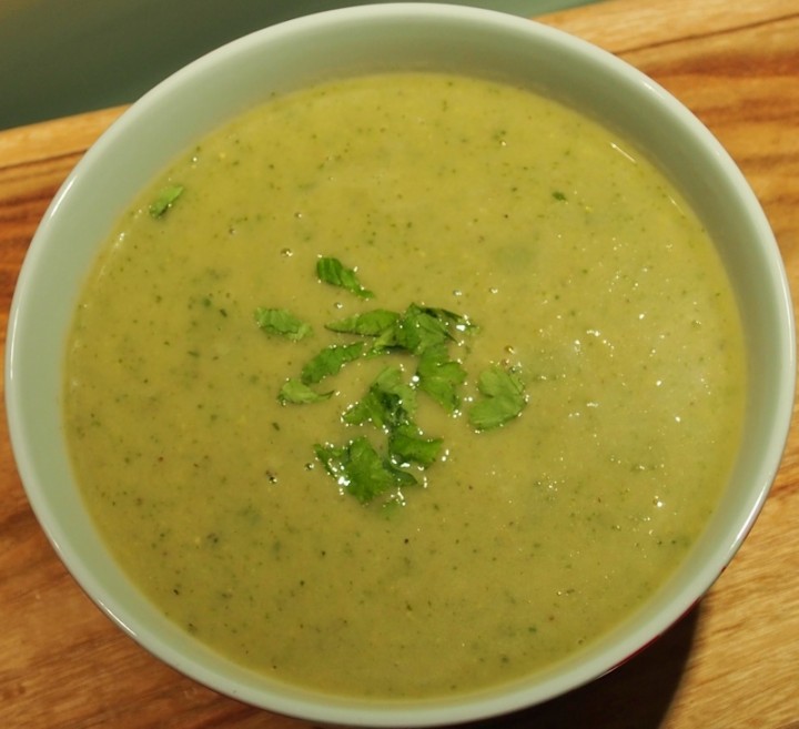 Zucchini, Corn and Coriander Soup | Healthy Home Cafe