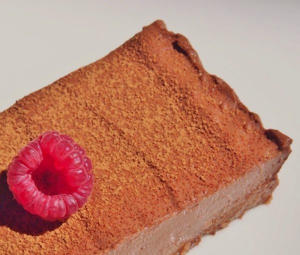 Chocolate Mousse Tart with Raspberry Coulis Healthy Home Cafe