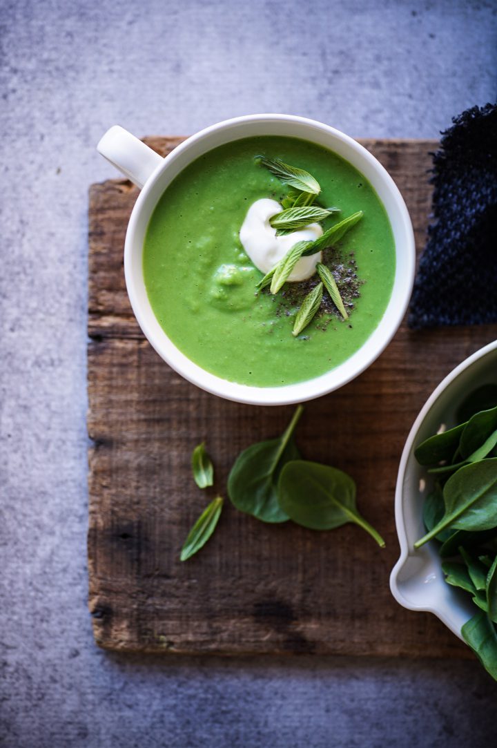 Green Pea Soup | Healthy Home Cafe