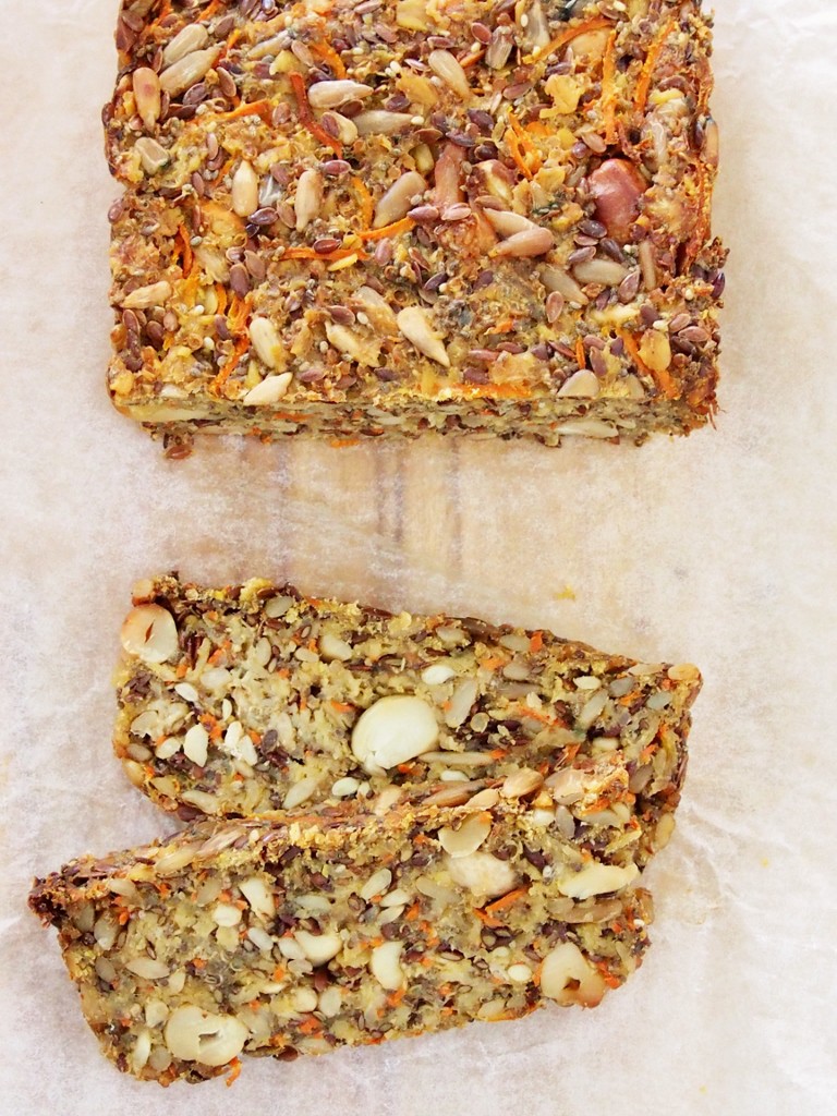 Carrot and Quinoa Seed Loaf | Healthy Home Cafe