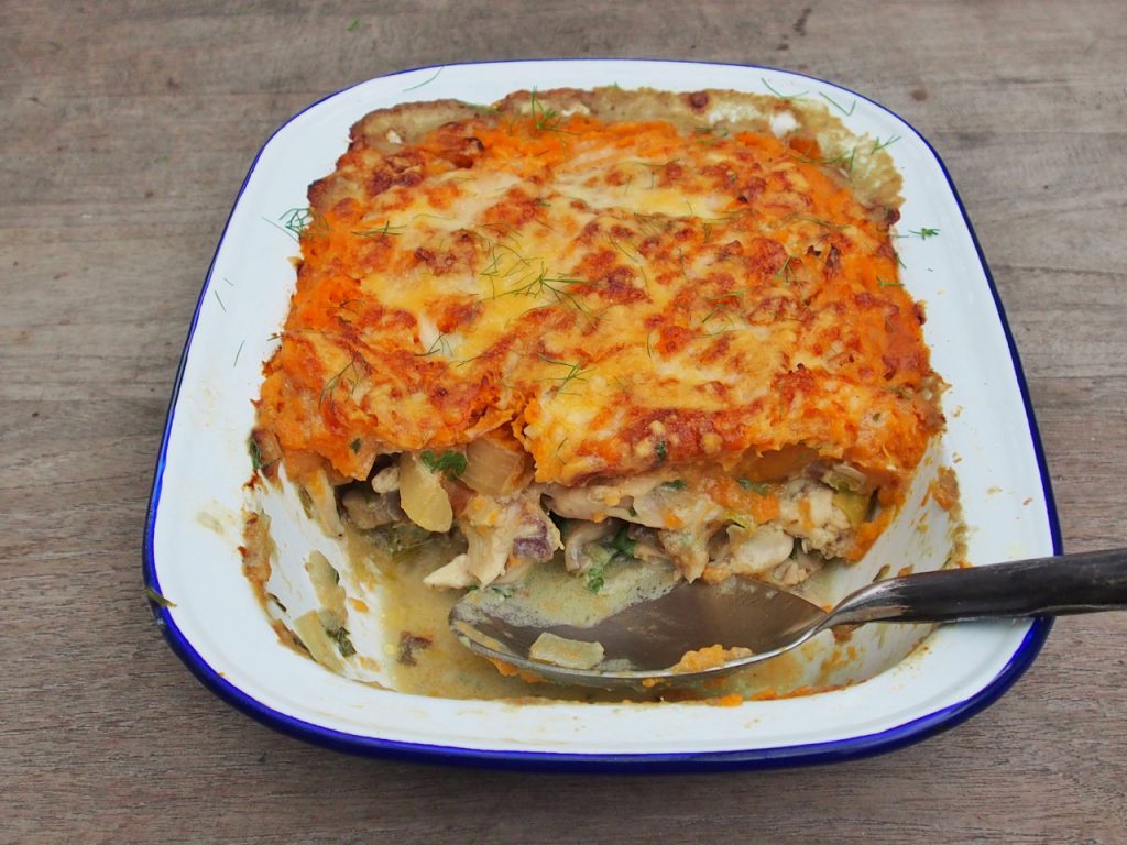 Chicken, Leek and Mushroom Pie Healthy Home Cafe