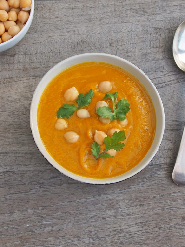 Moroccan Pumpkin and Chickpea Soup | Healthy Home Cafe